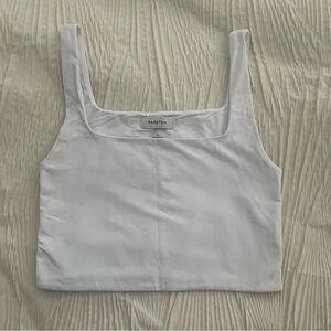 Aritzia Contour Square Neck Tank (white)